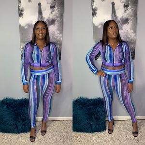 Multi color two piece set